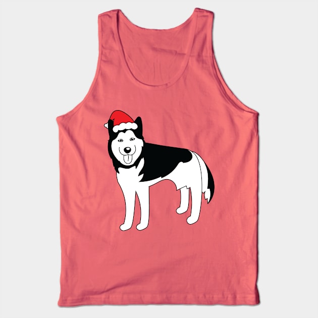 Christmas Husky Tank Top by hippyhappy